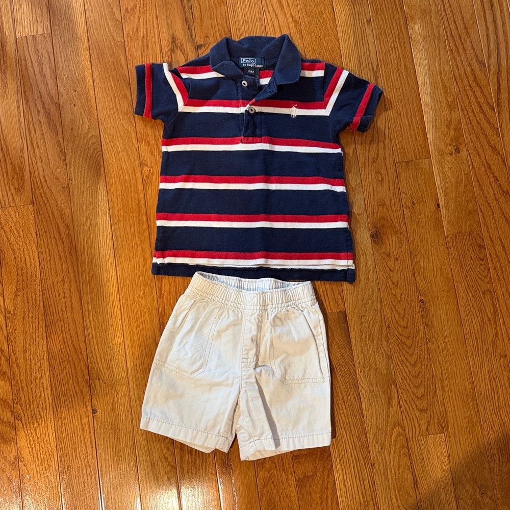 Toddler Boy 18M Summer Bundle– 10 Pieces Shorts & Tees – Polo Ralph Lauren +More - Picture 4 of 16